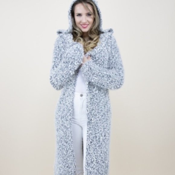 PLUSH HOODIE CARDIGAN - Picture 6 of 6